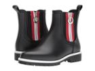Bernardo Zip Rain (black) Women's Rain Boots