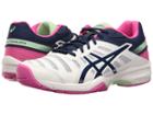 Asics Gel-solution Slamtm 3 (white/indigo Blue/pink Glow) Women's Tennis Shoes