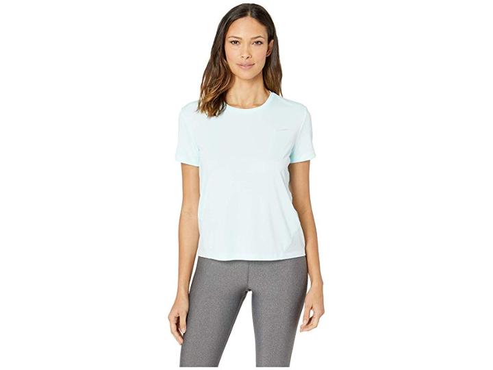Nike Miler Top Short Sleeve (teal Tint/reflective Silver) Women's Clothing