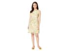 Nine West Chiffon Sleeveless Bias Cut Trapeze Dress (sunbeam Multi) Women's Dress