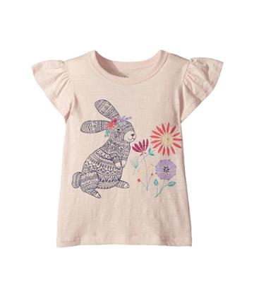 Peek Forest Bunny Tee (toddler/little Kids/big Kids) (light Pink) Girl's T Shirt