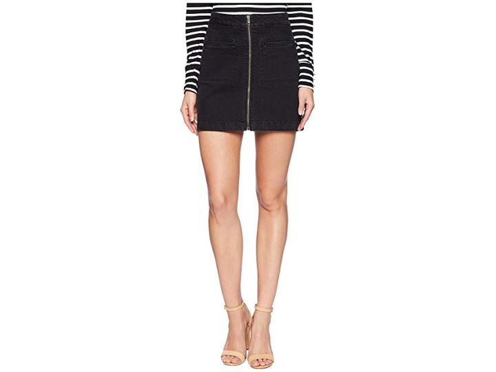 Roxy Street Direction Denim Skirt (black) Women's Skirt