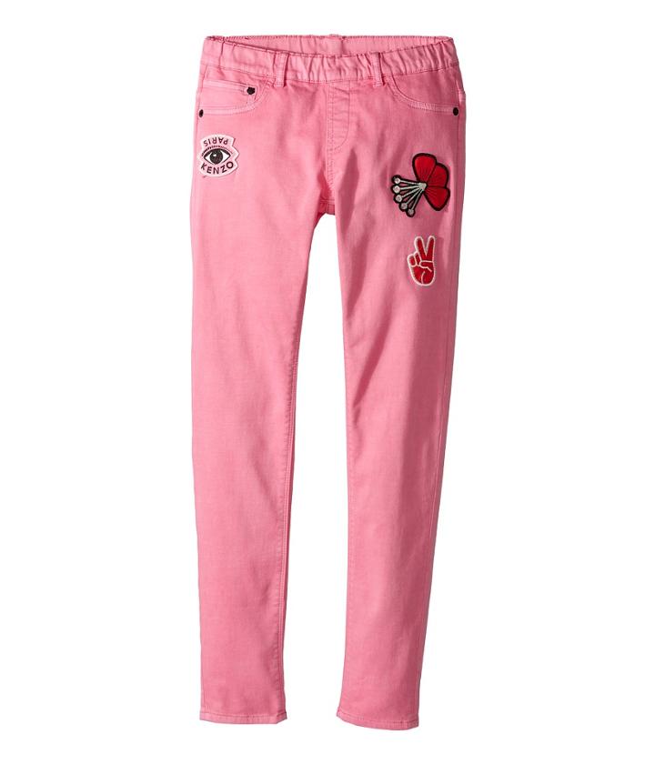 Kenzo Kids Pink Jegging (big Kids) (bubble) Girl's Casual Pants