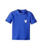 Munster Kids Logo Short Sleeve Rashie (toddler/little Kids/big Kids) (blue) Boy's Swimwear