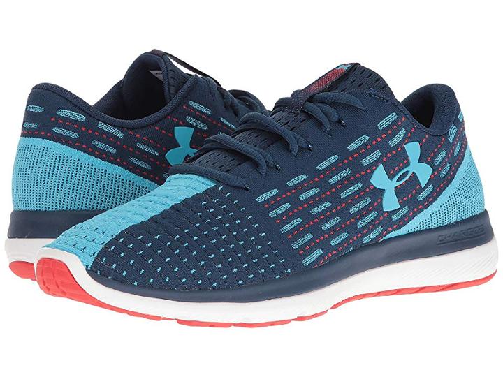 Under Armour Ua Threadborne Slingflex (blackout Navy/white/island Blues) Men's Running Shoes