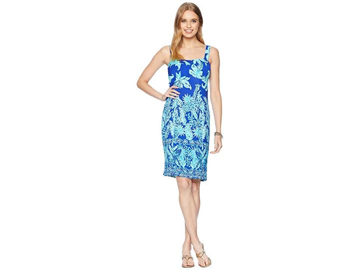 Lilly Pulitzer Annalee Stretch Dress (royal Purple Jungle Path Engineered) Women's Dress
