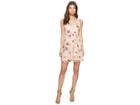 Bb Dakota Gemma Embroidered Fit And Flare Dress (pink Lemonade) Women's Dress