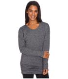 Lucy Manifest Long Sleeve Tunic (lucy Black Micro Stripe) Women's Long Sleeve Pullover