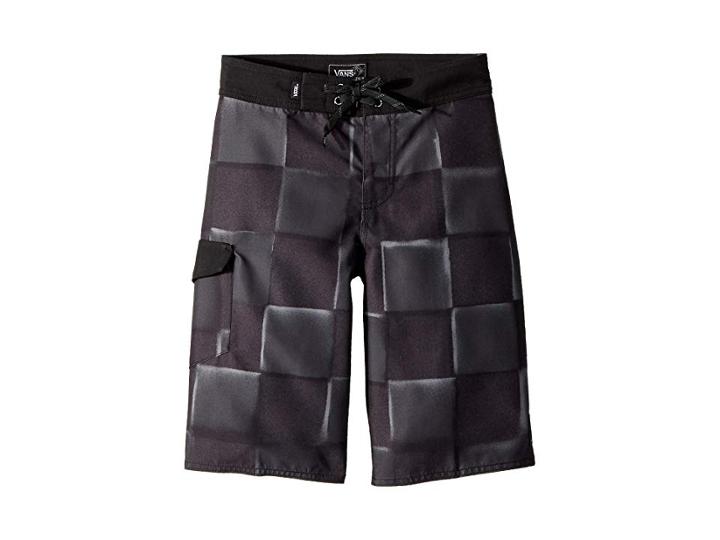 Vans Kids Check Yourself Ii Boardshorts (little Kids/big Kids) (asphalt) Boy's Swimwear