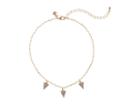 Rebecca Minkoff Pave Pyramid Necklace (gold) Necklace