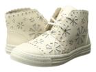 Stella Mccartney Kids Alonzo High Top Daisy Cut Out Sneakers (little Kid/big Kid) (beige) Girl's Shoes