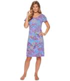 Fresh Produce Bright Botanical Sadie Dress (peri Blue) Women's Dress