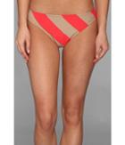 Dkny Chic Stripe Classic Bottom (coral) Women's Swimwear