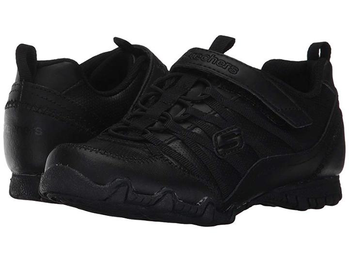 Skechers Kids Biker Ii Rally Time 82270l (little Kid/big Kid) (black) Girl's Shoes