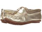 Minnetonka Grace Moc (gold Leather) Women's Moccasin Shoes