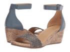 Naturalizer Areda (blue Multi Geo Texture/smooth) Women's Wedge Shoes