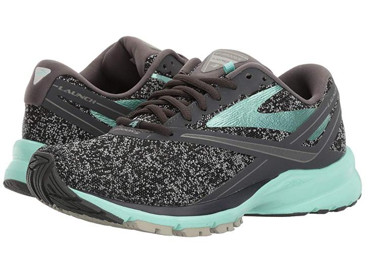 Brooks Launch 4 (anthracite/beach Glass/silver) Women's Running Shoes