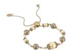 Marchesa Adjustable Slider Bracelet (gold/silk Multi) Bracelet
