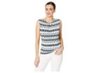 Calvin Klein Pleat Neck Cami (serene Multi) Women's Clothing