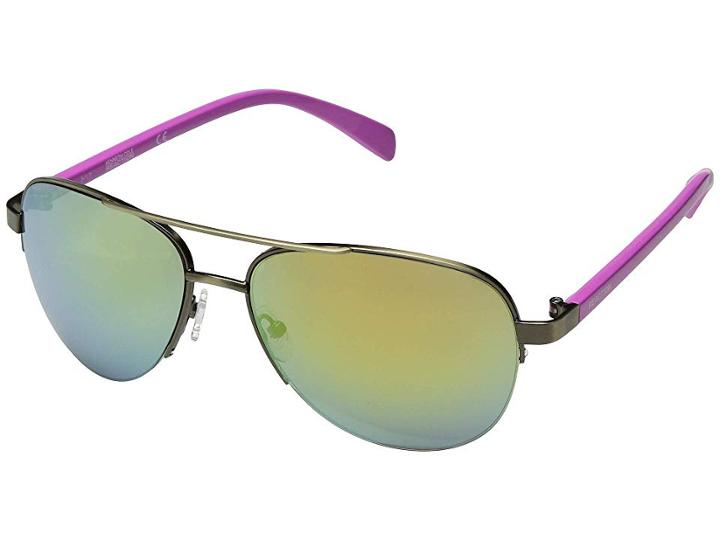Kenneth Cole Reaction Kc1257 (gold/bordeaux Mirror) Fashion Sunglasses
