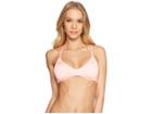 The Bikini Lab Solid Strappy Bralette Bikini Top (pink) Women's Swimwear