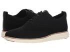 Cole Haan Original Grand Knit Wingtip Oxford (black/ivory) Men's Lace Up Casual Shoes