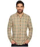 Quiksilver Waterman Cortez Straight Long Sleeve Flannel Shirt (beetle) Men's Long Sleeve Button Up