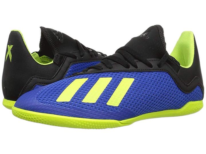 Adidas Kids X Tango 18.3 In Soccer (little Kid/big Kid) (blue/yellow/black) Kids Shoes