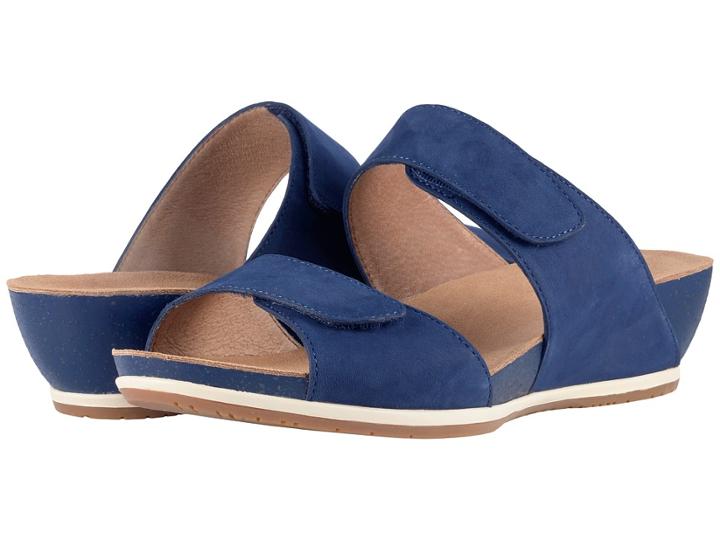 Dansko Vienna (blue Milled Nubuck) Women's Sandals