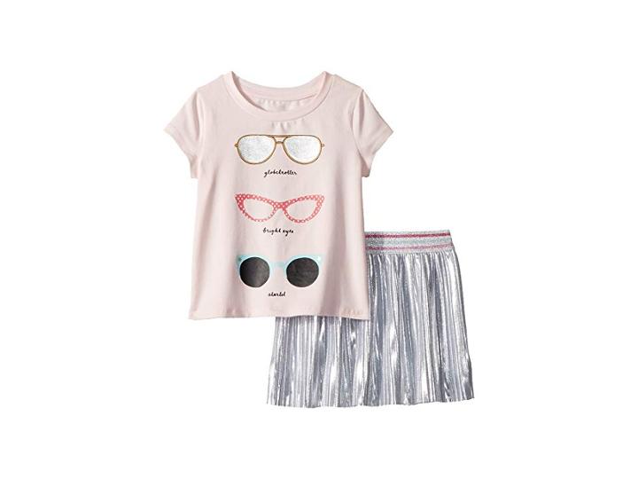 Kate Spade New York Kids Sunglasses Skirt Set (toddler/little Kids) (sonata Pink) Girl's Active Sets