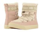 Toms Alpine Water-resistant Boot (dark Blush Leather/faux Shearling) Women's Pull-on Boots