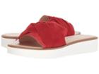 Seychelles Coast (red Suede) Women's Slide Shoes