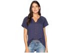 Pendleton Cap Sleeve Easy Tee (indigo) Women's T Shirt