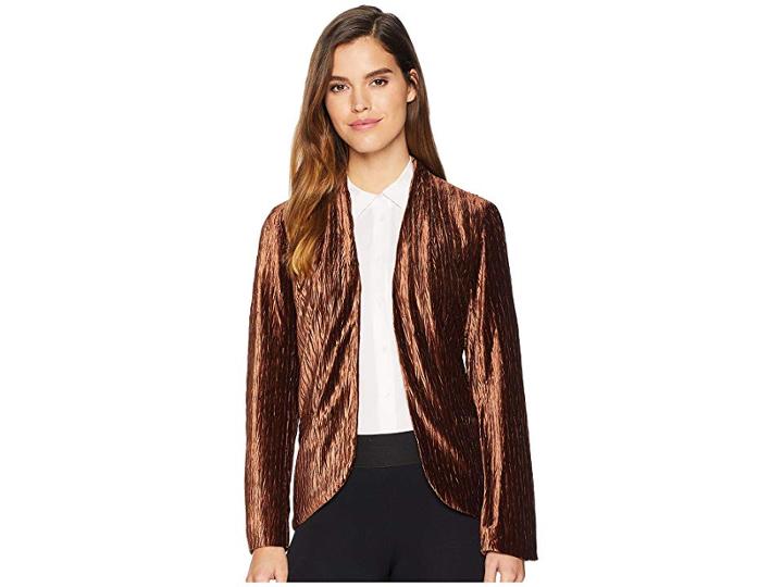 Moon River Velvet Blazer (amber) Women's Jacket