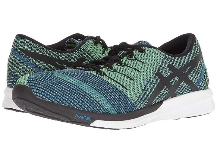 Asics Fuzex Knit (directoire Blue/black/safety Yellow) Men's Running Shoes