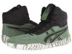 Asics Aggressor 4 (cedar Green/black) Men's Wrestling Shoes