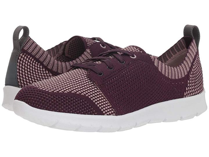 Clarks Step Allena Sun (aubergine Textile) Women's  Shoes