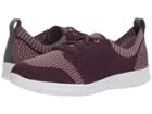 Clarks Step Allena Sun (aubergine Textile) Women's  Shoes