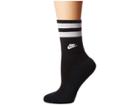 Nike Sportswear Graphic Crew Socks (black/white) Women's Crew Cut Socks Shoes