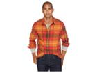 Lucky Brand Two-pocket Workwear Shirt (red Orange) Men's Clothing