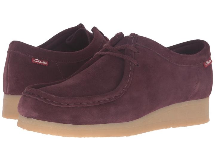 Clarks Padmora (burgundy Suede) Women's Shoes