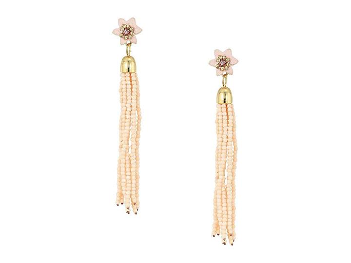 Rebecca Minkoff Calla Tassel Earrings (blush/gold) Earring