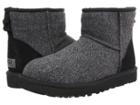 Ugg Classic Mini Tweed (black Wool) Men's Pull-on Boots