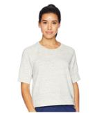 Adidas S2s Short Sleeve Top (white Melange/grey Three) Women's Short Sleeve Pullover