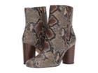 Sam Edelman Corra (brown Multi Diamond Snake Leather) Women's Shoes