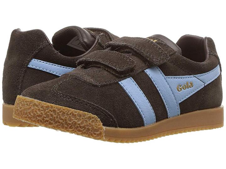 Gola Harrier (toddler/little Kid) (dark Brown/powder) Athletic Shoes