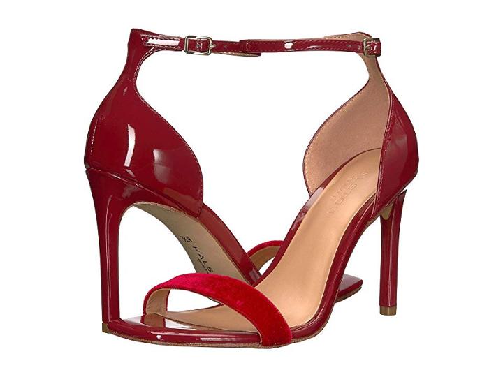 Halston Heritage Myra Heels (cranberry Patent) Women's Shoes