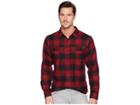 Columbia Silver Ridge Flannel Long Sleeve Shirt (red Element Buffalo Plaid) Men's Long Sleeve Button Up
