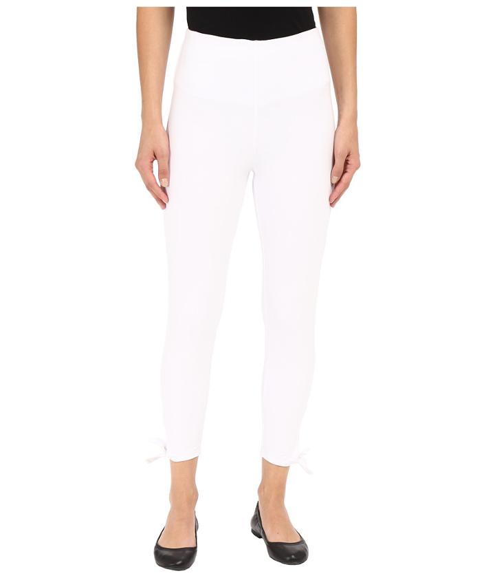 Lysse Tie Cotton Crop Pants (white) Women's Casual Pants