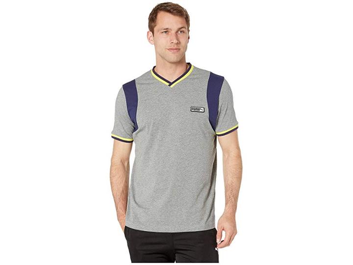 Puma Iconic T7 Special Tee (medium Grey Heather) Men's T Shirt